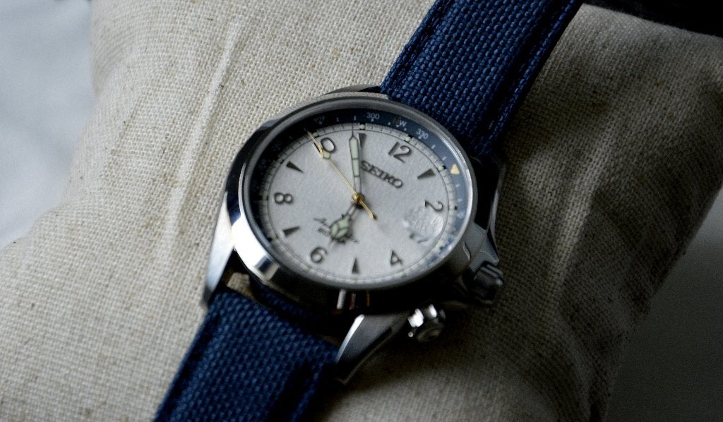 SEIKO   Prospex Alpinist  THONG SIA  SPB532J1, Seiko, Cuir, Acier, Enlèvement