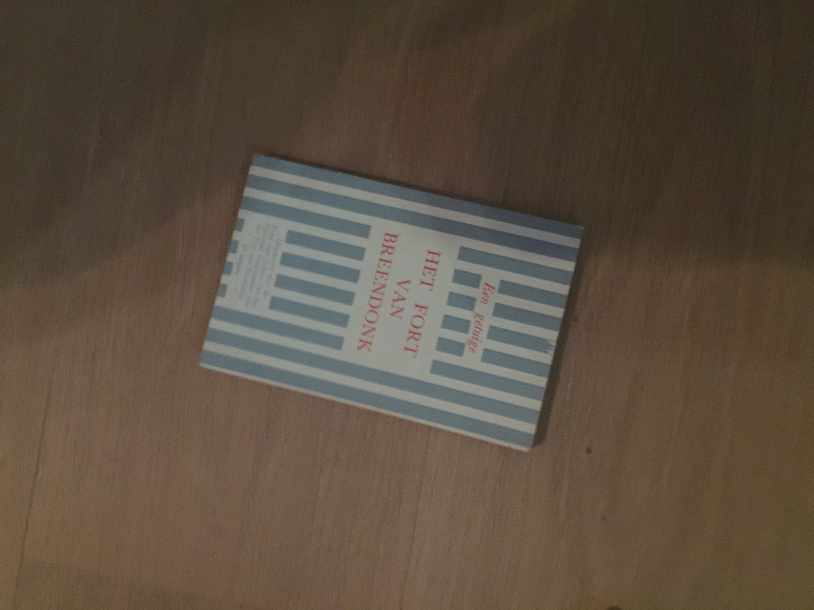 Boekje het fort van Breendonk, Livres, Enlèvement ou Envoi, Comme neuf