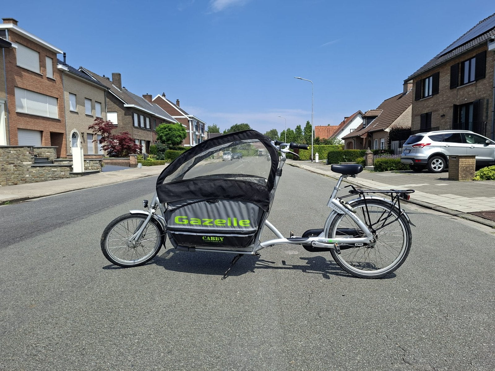 Vélo cargo Gazelle Cabby, Comme neuf, Enlèvement, 2 enfants, Bâche