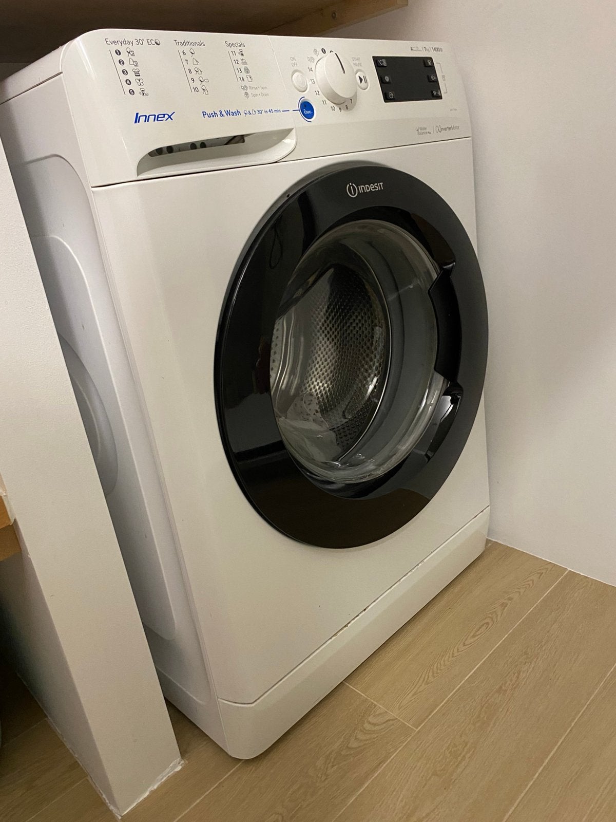 Lave-linge Indesit 7kg, Electroménager, Lave-linge, 1200 à 1600 tours, 6 à 8 kg, Chargeur frontal, Enlèvement
