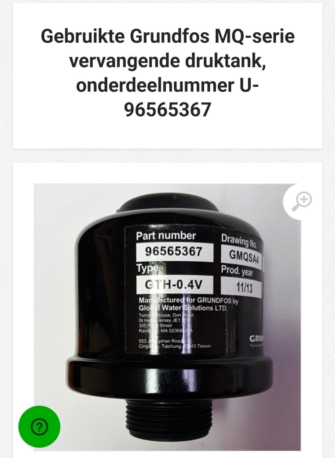 Defecte Grundfos pomp MQ3-35B of 45B gezocht, Tuin en Terras, Waterpompen, Ophalen