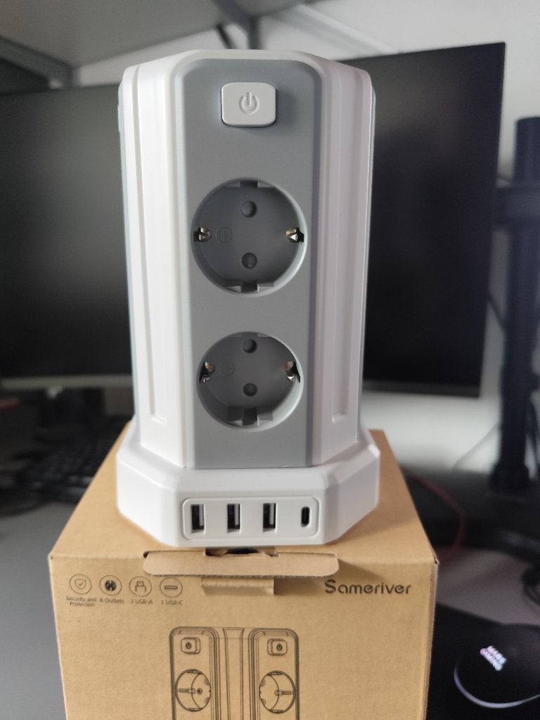 Multiprise Tour 12 en 1 avec USB-C et Protection Surtension, Ophalen of Verzenden, Nieuw, Overige typen