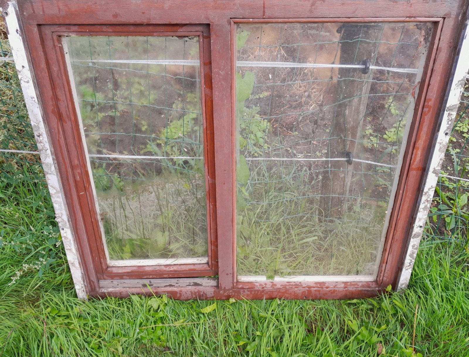 2 raam enkele glas 80 € voor de 2, Doe-het-zelf en Bouw, Glas en Ramen, Ophalen