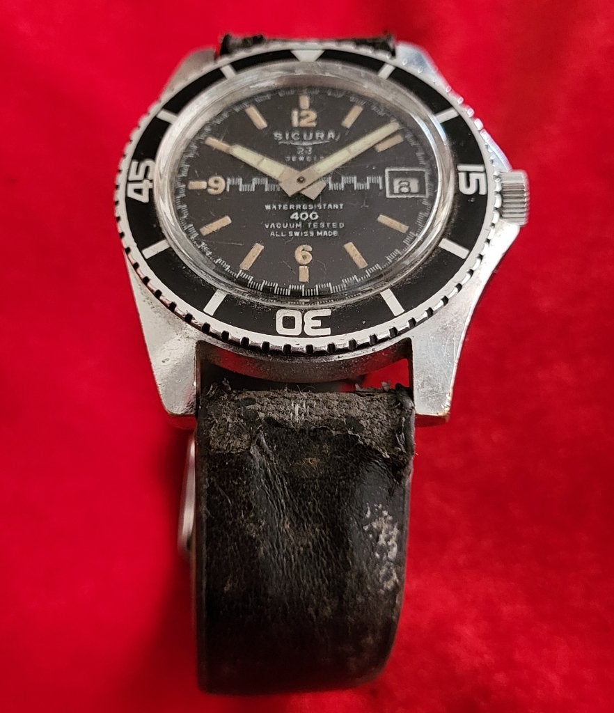Vintage horloge, Handtassen en Accessoires, Ophalen, Staal, Met bandje, Polshorloge