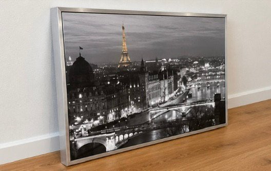 Grote IKEA Parijs schilderij 140x100 cm – Eiffeltoren, 125 cm ou plus, Comme neuf, Enlèvement, Peinture