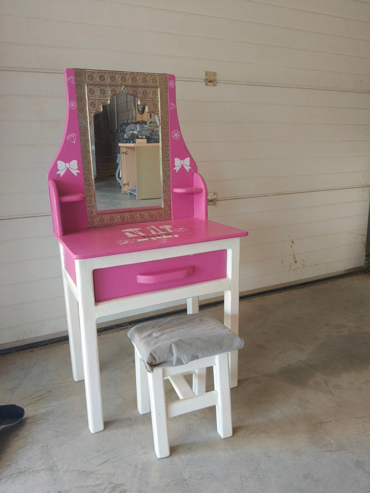 Make up tafel met krukje, Kinderen en Baby's, Ophalen, Zo goed als nieuw