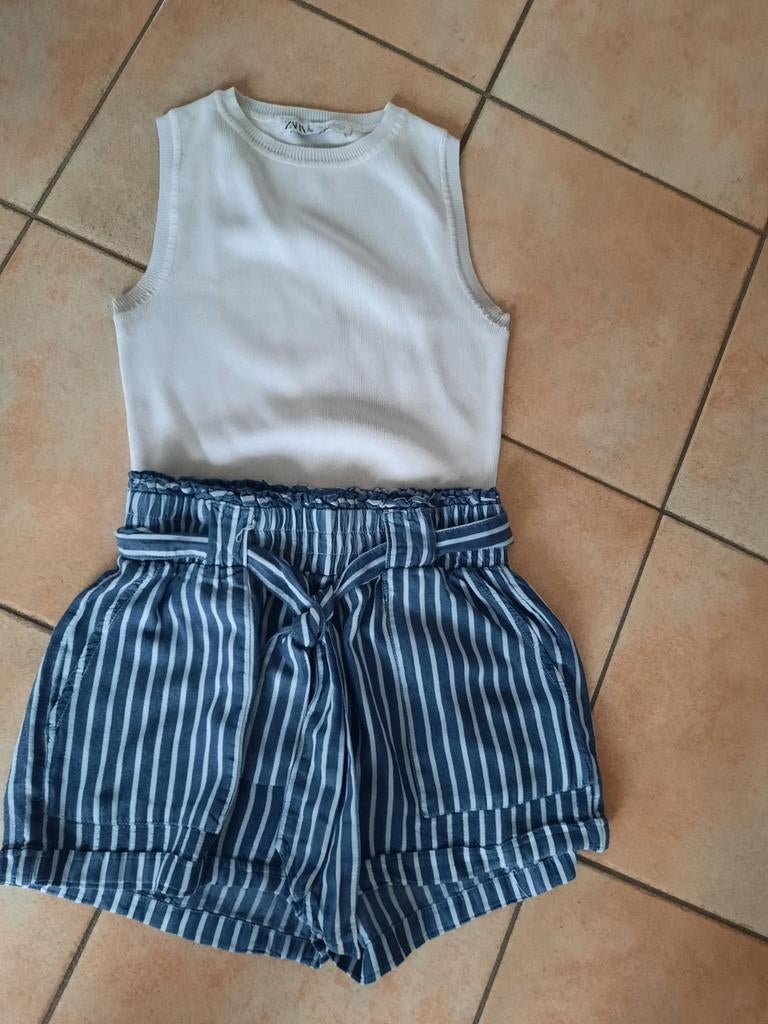 Top et short Zara Uniquement pour la taille S ensemble 7eu,, Sans manches, Comme neuf, Enlèvement, Zara