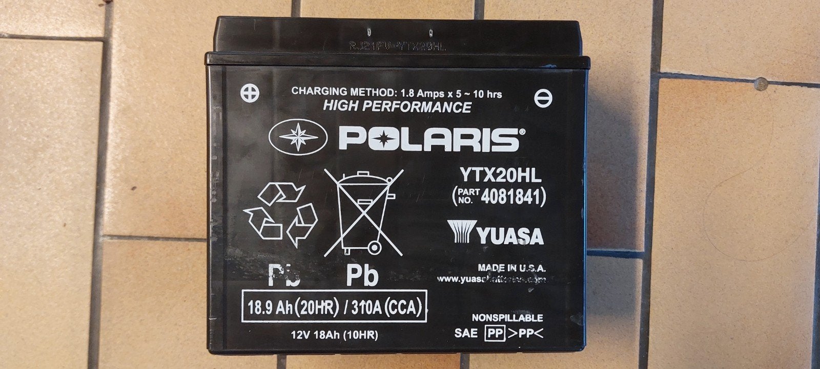Batterie Polaris Yuasa YTX20HL 12 V 18 Ah (310 A CCA) | Quad, Enlèvement ou Envoi, Neuf, Polaris