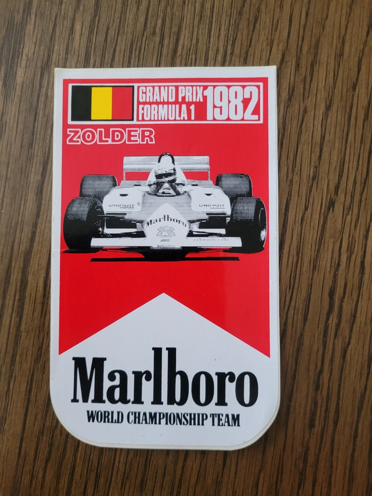 Ancien autocollant Marlboro Zolder 1982
récupérer ou expédie, Enlèvement ou Envoi