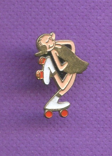 pins olive patin bd popeye a336, Collections, Envoi, Utilisé, Figurine, Insigne ou Pin's