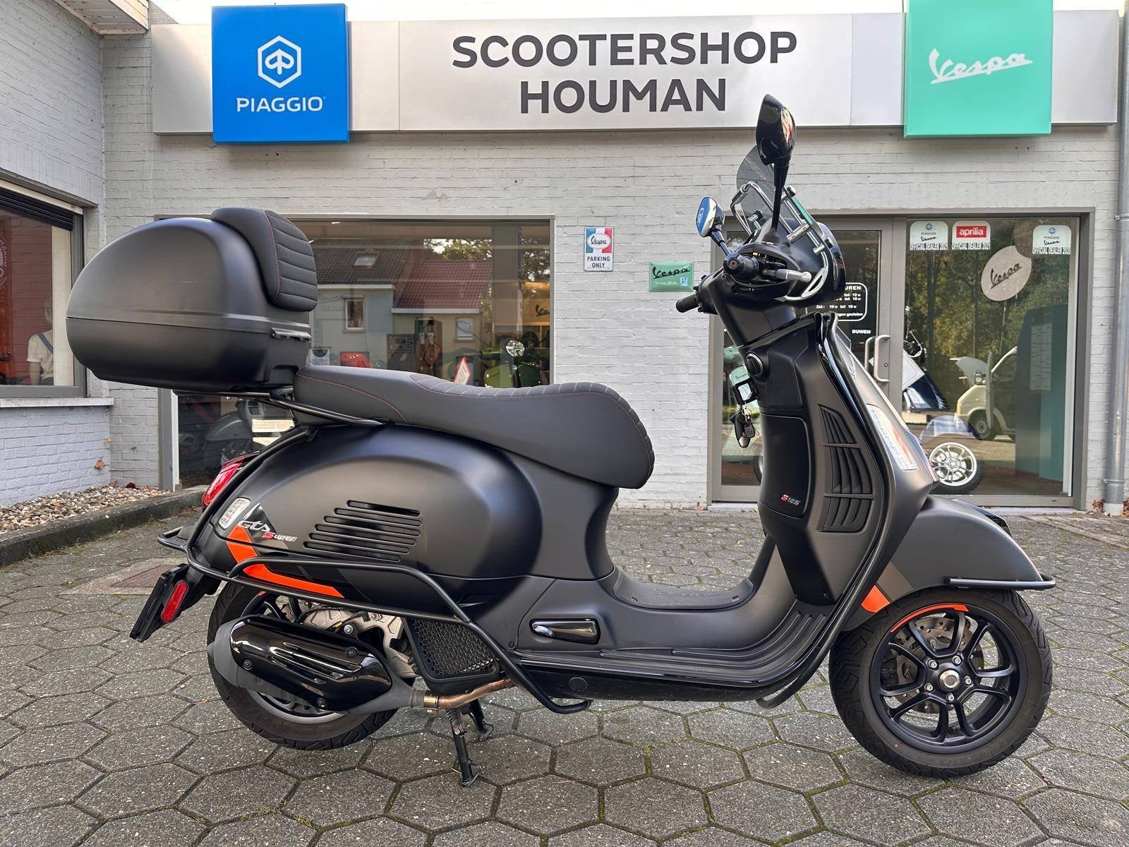 Vespa GTS 125 cc Super Sport Nero Convito 10.390Km (nr.43), Vélos & Vélomoteurs, Autres modèles, 125 cm³, Utilisé, Essence