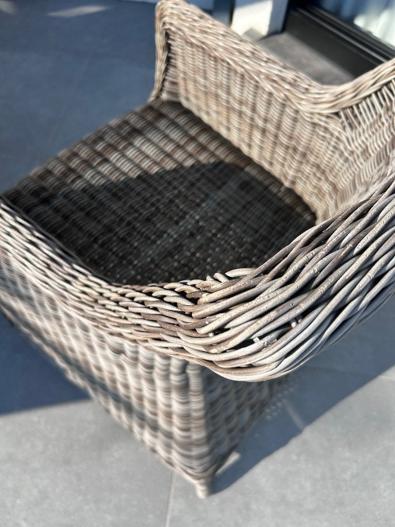 4 mooie wicker zeteltjes, Ophalen, Zo goed als nieuw