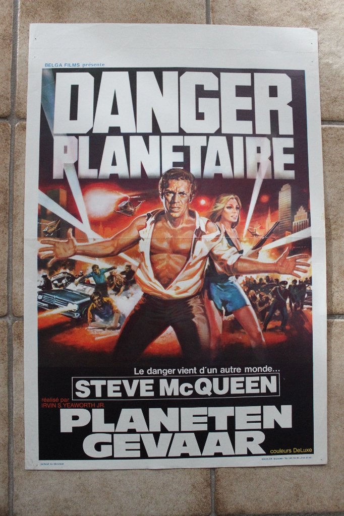 filmaffiche Steve McQueen The Blob filmposter, Collections, Posters & Affiches, Enlèvement ou Envoi, Rectangulaire vertical, A1 jusqu'à A3