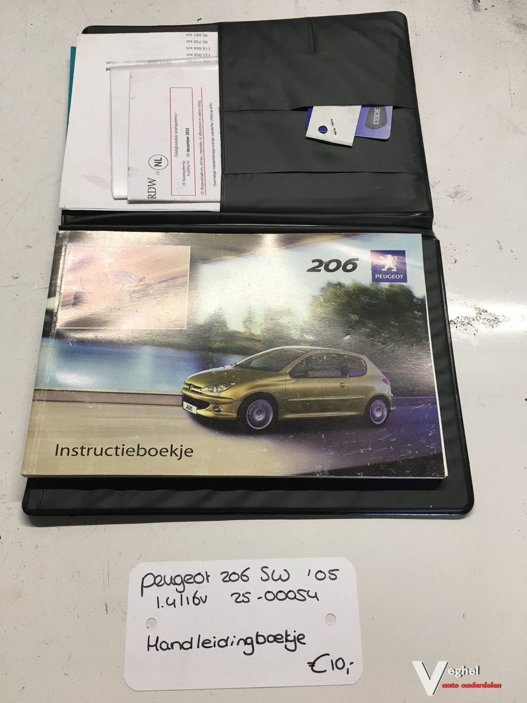 Peugeot 206 Sw 1.4 16v 2005 2500054 Instructieboekje, Enlèvement ou Envoi
