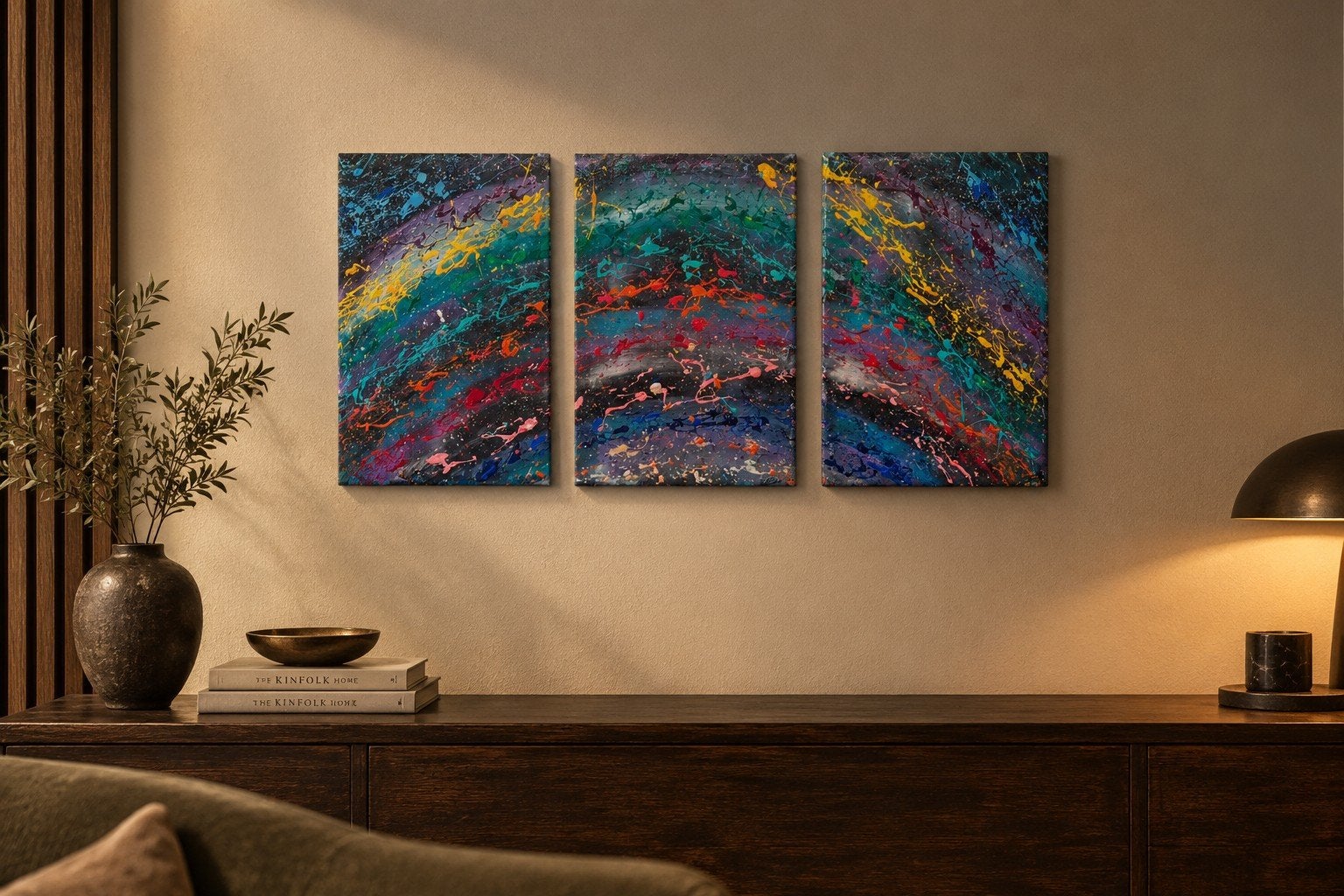 Abstract modern schilderij the orbit, Ophalen of Verzenden