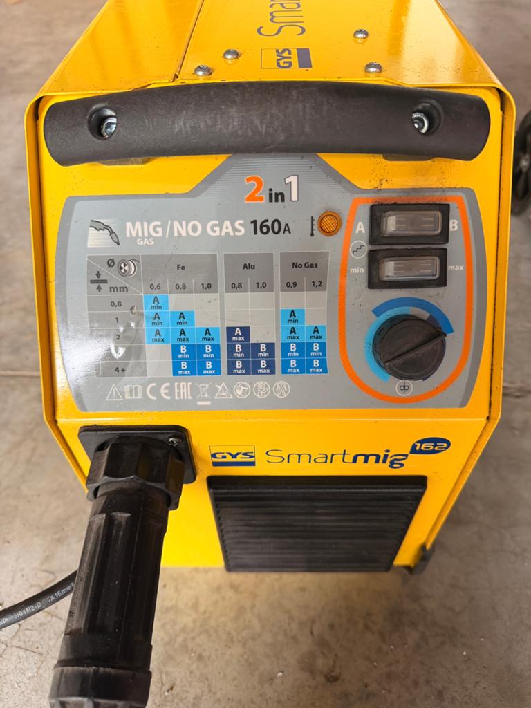 POSTE A SOUDER - GYS SMARTMIG 162, Bricolage & Construction, Enlèvement, Comme neuf, 150 à 250 ampères, Autres types