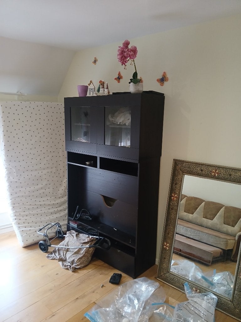 meuble de télévision, 25 à 50 cm, Utilisé, Autres matériaux, 100 à 150 cm