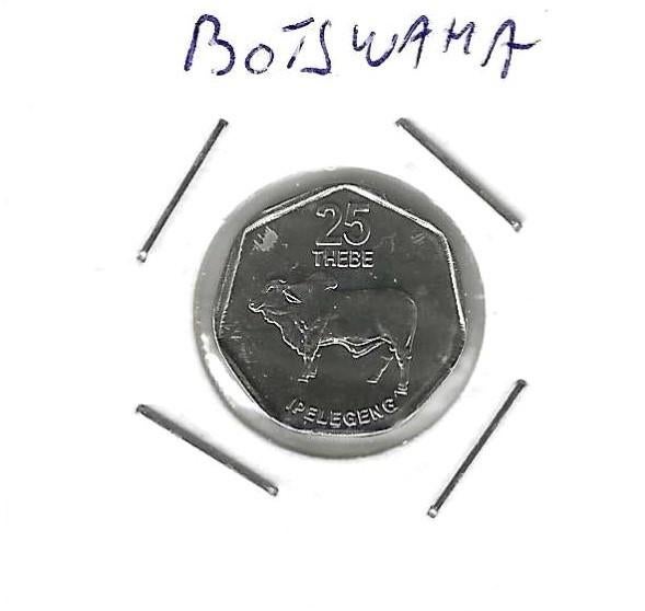 Botswana, 25 Thebe 1999., Timbres & Monnaies, Monnaies | Afrique, Enlèvement ou Envoi, Autres pays, Monnaie en vrac