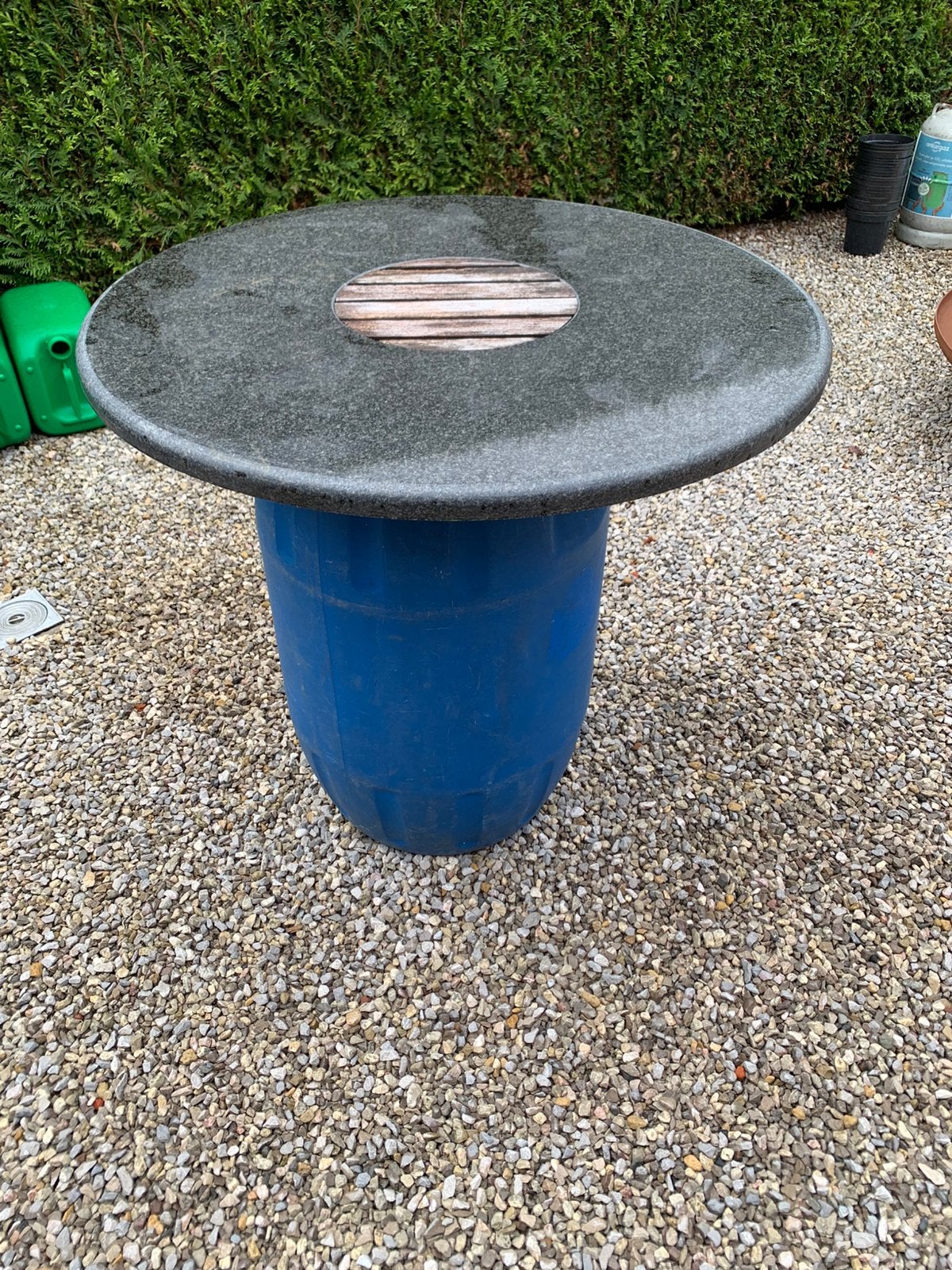 Zwaar marmeren blad 90 cm diameter, Ophalen, Zo goed als nieuw