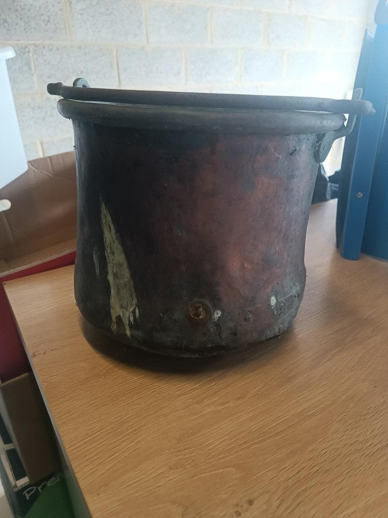 koperen ketel, Ophalen, Koper