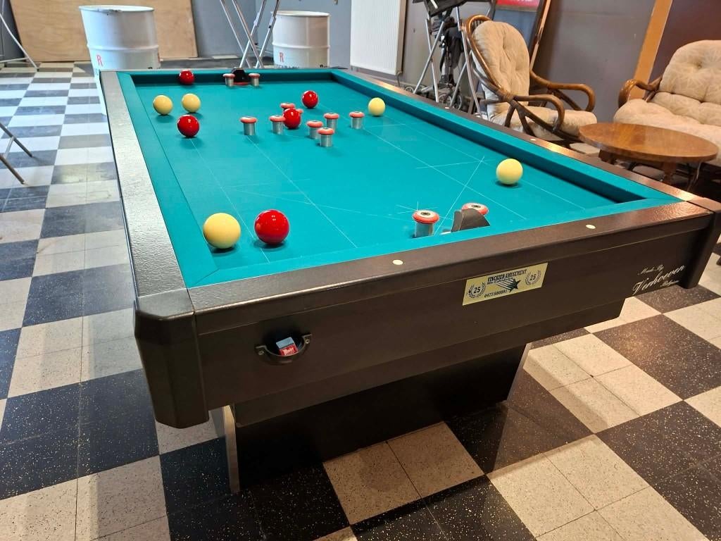 Nieuwe en gebruikte cafespelen., Sport en Fitness, Biljarten en Poolen, Ophalen, Zo goed als nieuw, Overige typen
