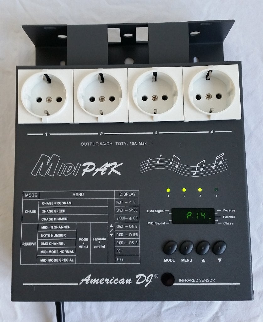 ADJ Midi Pak - 4 kanaals dimbaar DMX MIDI PAK, Enlèvement, Neuf, Lumières, Commande sonore