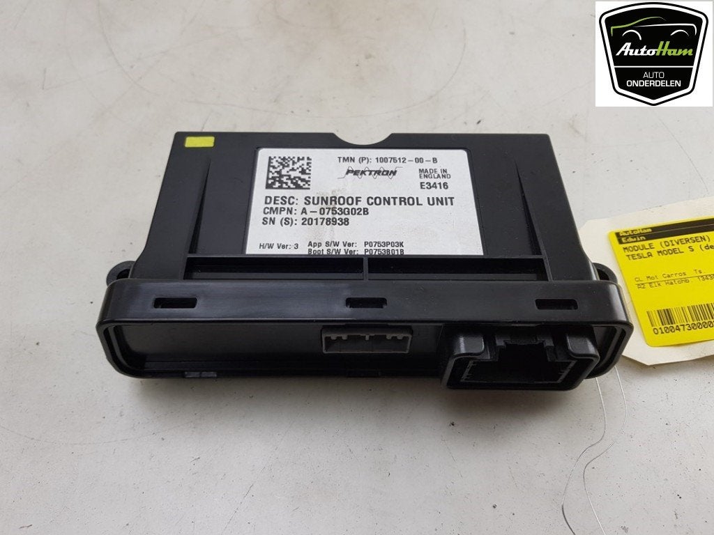 COMPUTER DIVERSEN Tesla Model S (|100751200B|), Auto-onderdelen, Dhr. J. Ham, Gebruikt, Overige automerken, Administratie@autoham.nl