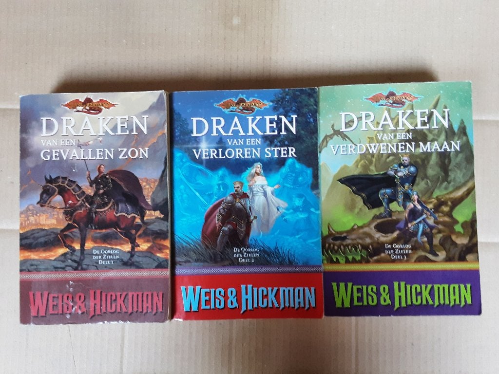 Weis & Hickman >> LA GUERRE DES ÂMES (série complète)., Livres, Fantastique, Enlèvement ou Envoi, Utilisé, Weis & Hickman