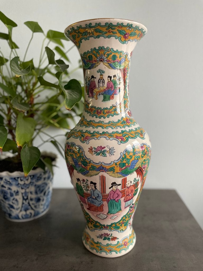 Grote porseleinen vaas - 49 cm, Antiek en Kunst, Ophalen