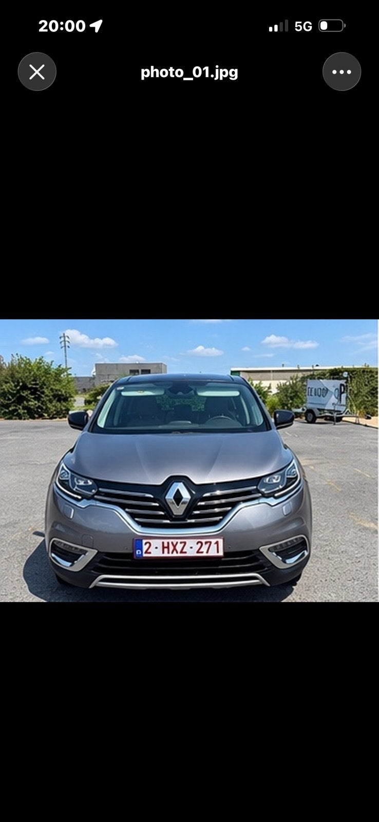 Renault Espace 2.0 benzine AUTOMAAT, Autos, Argent ou Gris, Achat, Euro 6, Entreprise