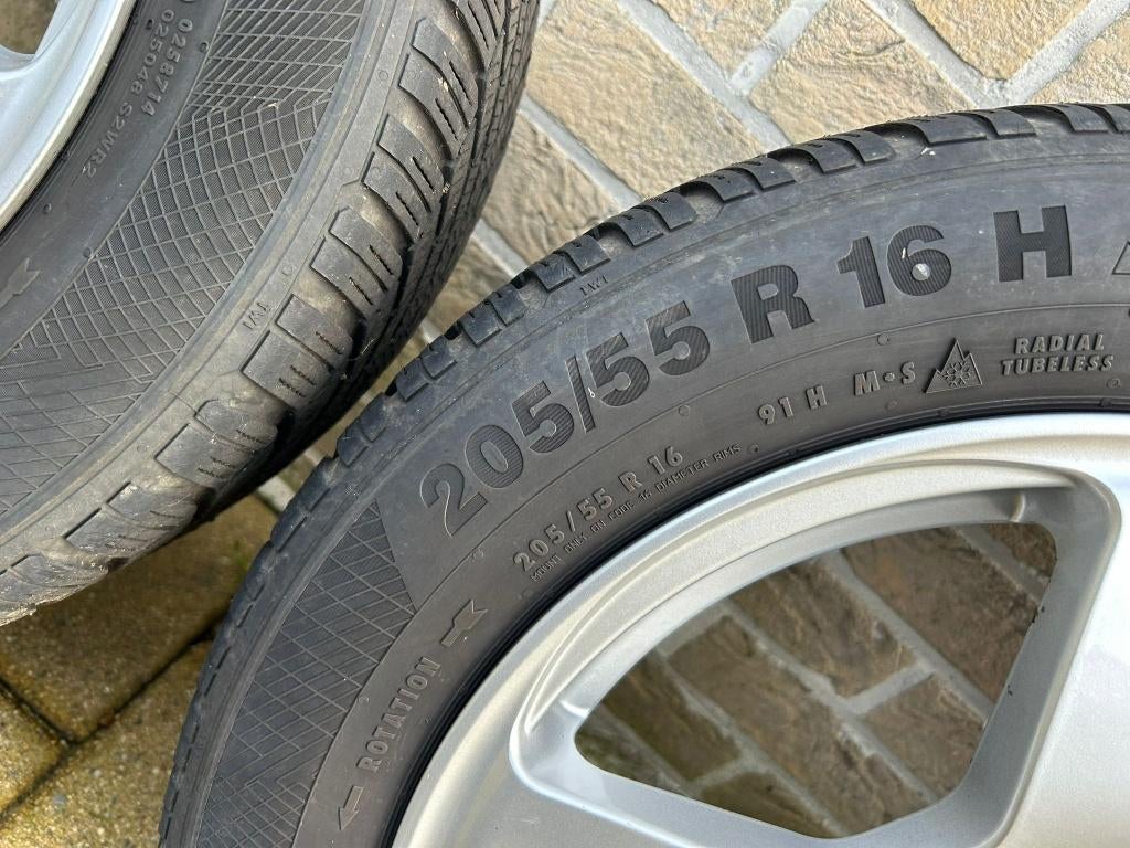 Velgen met winterbanden, Auto-onderdelen, Banden en Velgen, Ophalen, Gebruikt, 16 inch, Banden en Velgen