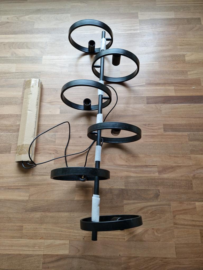 Lampe suspendue (6 lumières) couleur Anthracite, Enlèvement, Neuf, Métal, 75 cm ou plus