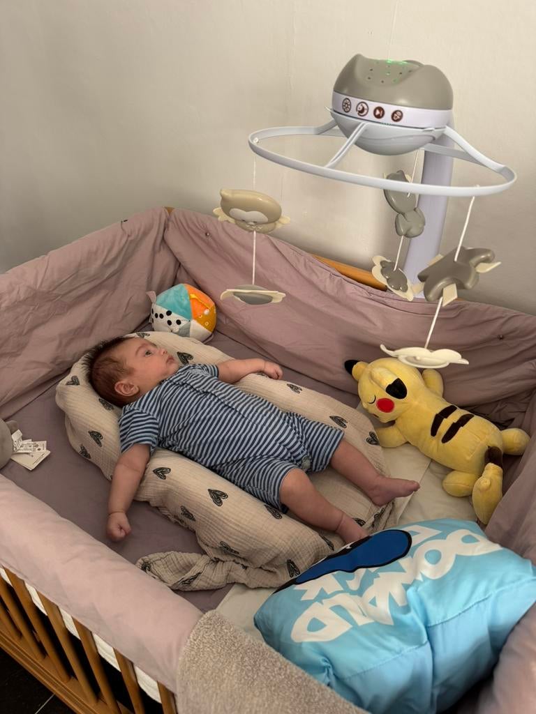 Parc pour bébés en bois avec matelas, Enfants & Bébés, Parcs, Utilisé, Enlèvement