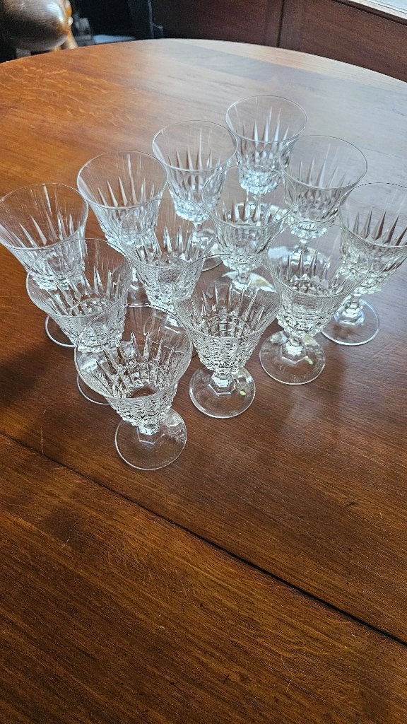 12 verres en cristal d'Arques Modèle Tuileries/Villandry, Antiquités & Art, Enlèvement