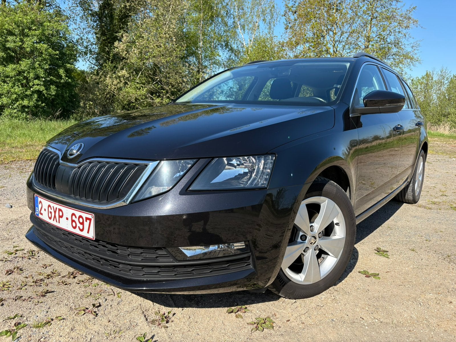 Skoda Octavia G-TEC DSG - 63 000 km - Voiture belge, Autos, Euro 6, Commande vocale, Entretenue par le concessionnaire, Noir