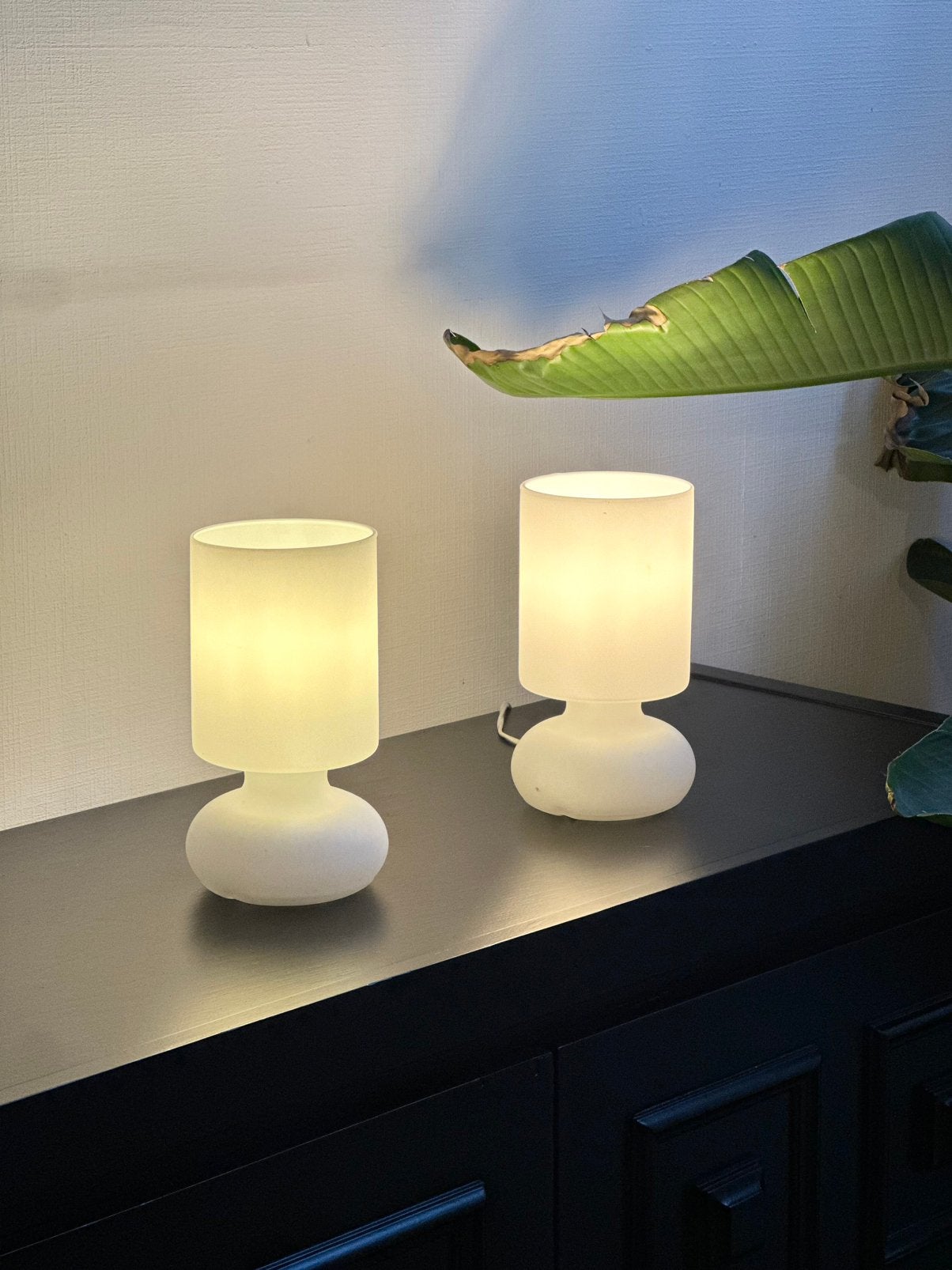 Vintage Lykta tafellampen, Ophalen, Bureaulamp, Keramiek, Wit