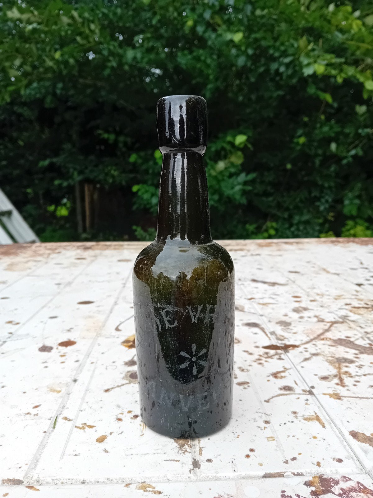 Oude vintage bierfles CH De Vreese Antwerpen Anvers, Verzamelen, Ophalen of Verzenden