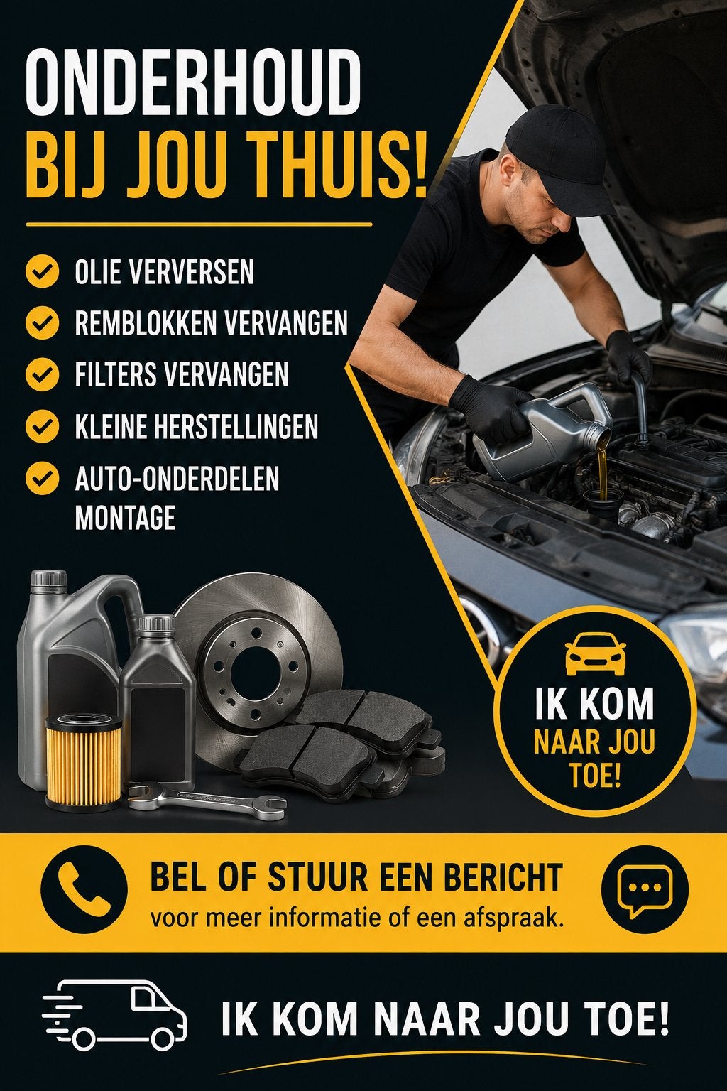 Auto Onderhoud & Herstellingen Aan Huis, Ophalen of Verzenden