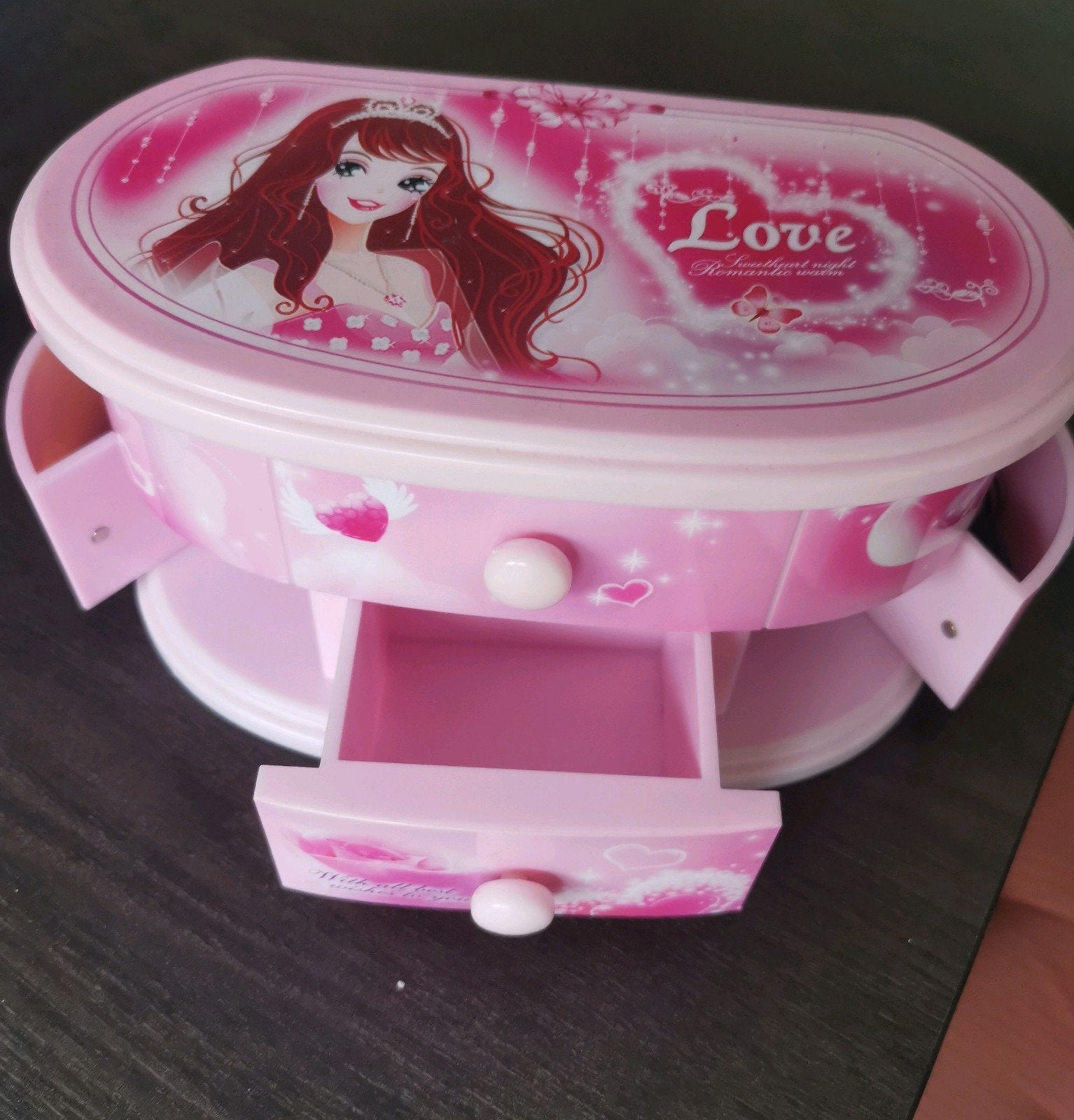 Boîte à bijoux musicale Ballerine rose pour filles avec tiro, Enlèvement