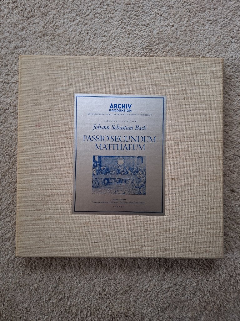 Vinylplaten box Mattheuspassie  BWV 244 JS Bach, Cd's en Dvd's, Boxset, Boxset, Ophalen of Verzenden, Zo goed als nieuw