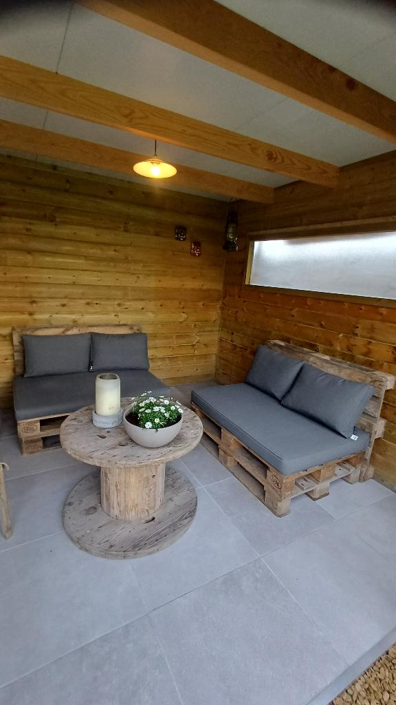 Loungeset compleet, Ophalen, 4 zitplaatsen, Gebruikt, Loungeset