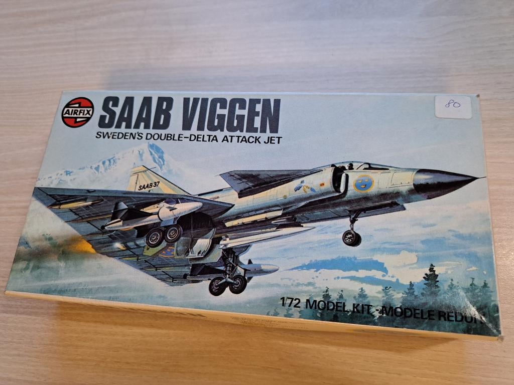 Airfix | Nr. 395 | 1:72 - Saab Viggen, Neuf, Autres marques, Airfix, 1:72 à 1:144