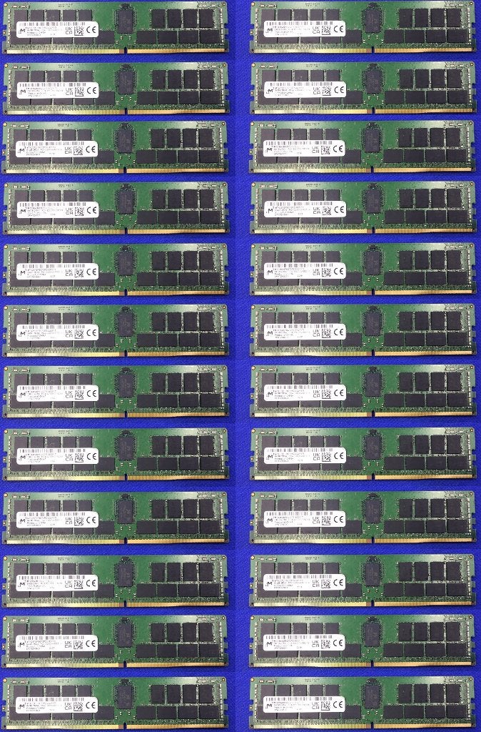1.5TB RAM Serveur MICRON (64GB x 24) 2Rx4 DDR4 PC4-3200AA, Computers en Software, RAM geheugen, Gebruikt, Server, DDR4, Ophalen of Verzenden