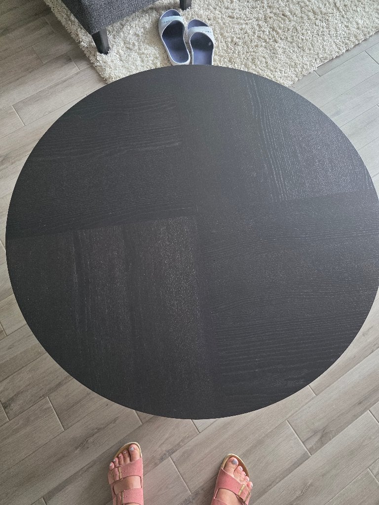 Salontafel, Huis en Inrichting, Tafels | Salontafels, Ophalen, Gebruikt, Rond, 75 – 100