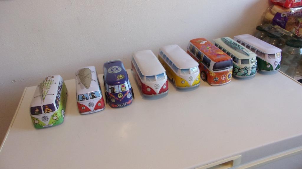 8 X VW T1-2 en tôle . 18 X7 cm & 21 X 8.Etat moyen à top., Enlèvement ou Envoi, Utilisé, Voiture, Autres marques