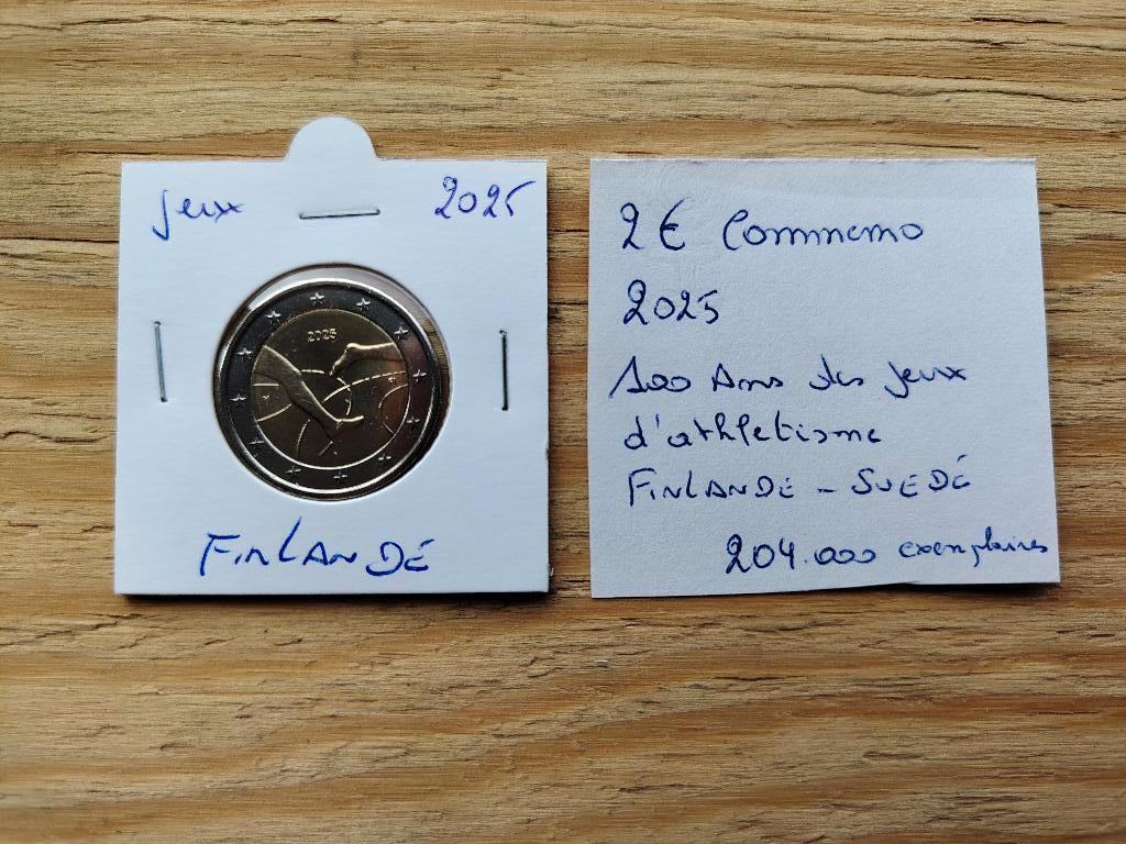 2 € commémo Finlande 2025 " jeux d'athlétisme ", Postzegels en Munten, Munten | Europa | Euromunten, Ophalen of Verzenden, Finland