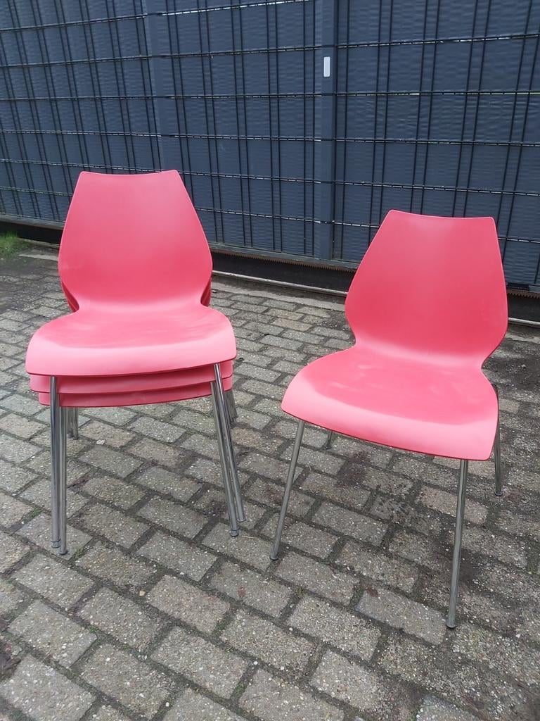 Kartell Maui stapelbare eetkamerstoel 7stuks beschikbaar, Huis en Inrichting, Stoelen, Ophalen