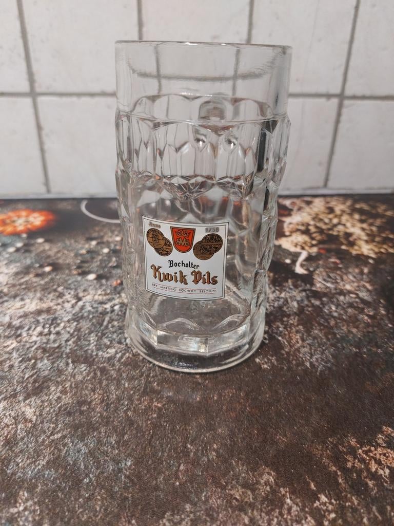 Kwik pils bierpul Martens pils, Verzamelen, Glas en Drinkglazen, Ophalen of Verzenden, Zo goed als nieuw, Bierglas