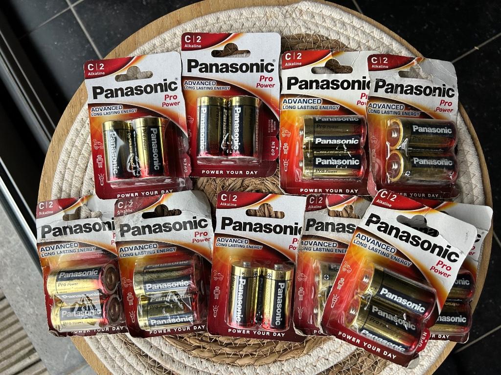 10 paquets de piles panasonic C2 pro power advanced long las, Enlèvement, Neuf