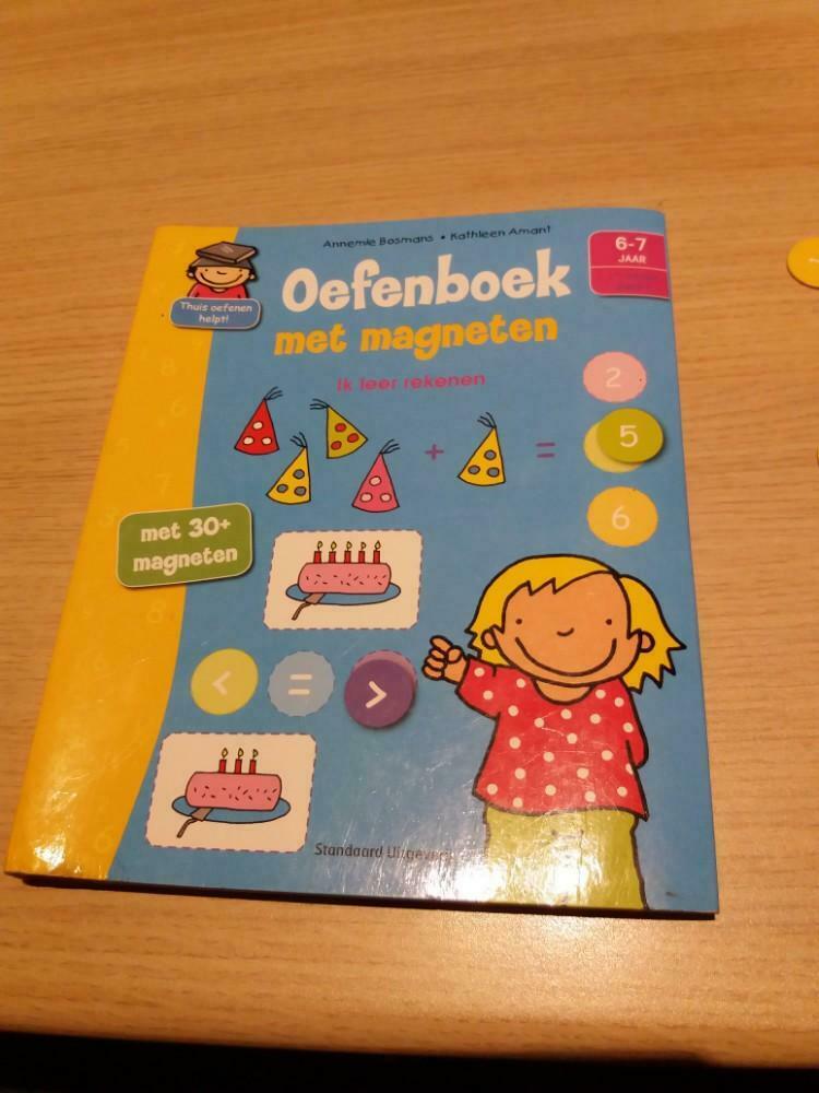 Oefenboek met magneten - 6 a 7 jaar, Ophalen, Zo goed als nieuw